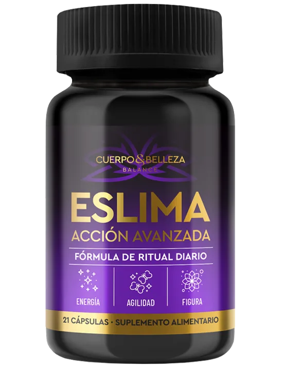 Frasco Eslima Acción Avanzada Cuerpo & Belleza Balance — cápsulas para bajar de peso con frijol blanco, goji, colina, inulina, L-carnitina y complejo B